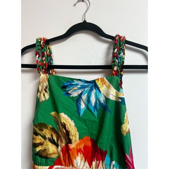 Farm Rio Women's Multicolor Tropicart Floral Sleeveless Midi Dress Large NWT - Picture 8 of 14